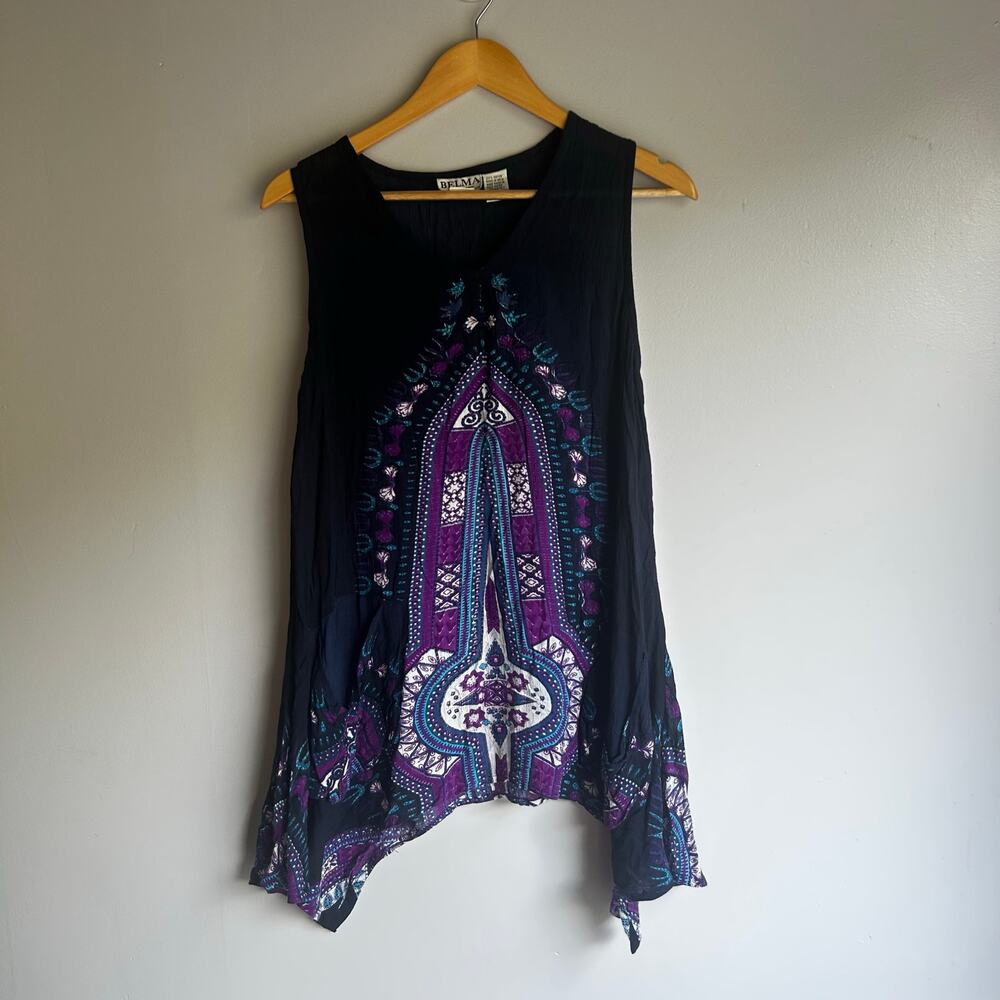 Vintage Belma Fairy Goth Asymmetrical Womens XL Pockets Hippie Festival Grunge‎
